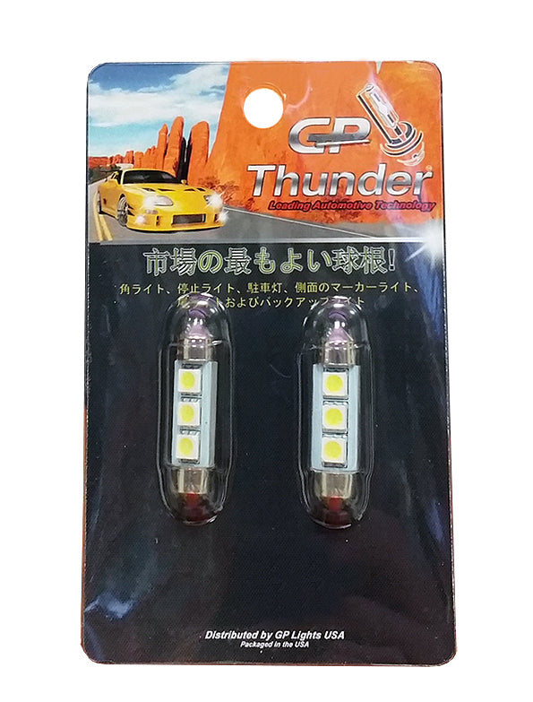 GP Xtreme 1036 3423 6418 3SMD 5050 LED Festoon Canbus Light Bulbs For Car interior Dome/Map/Trunk/License Plate Lights – Blue- GP-1036-SMD-3W