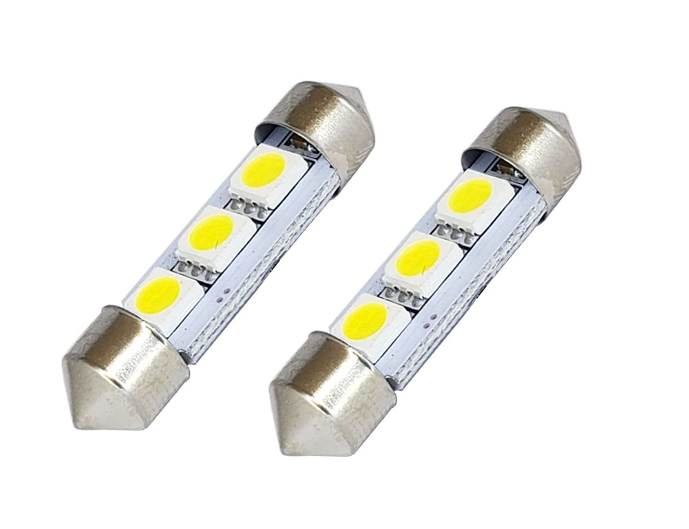 GP Xtreme 1036 3423 6418 3SMD 5050 LED Festoon Canbus Light Bulbs For Car interior Dome/Map/Trunk/License Plate Lights – Blue- GP-1036-SMD-3W