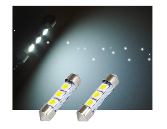 GP Xtreme 1036 3423 6418 3SMD 5050 LED Festoon Canbus Light Bulbs For Car interior Dome/Map/Trunk/License Plate Lights – Blue- GP-1036-SMD-3W