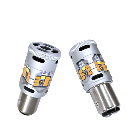 GP Xtreme 1157 2057 T25 Switchback White / Amber LED Light Bulbs 3000LM Turn Signal Parking Reverse GP-1157-CAN-W/A