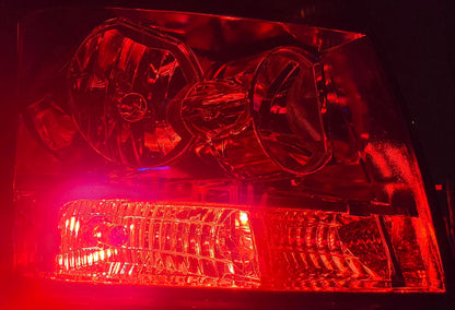 GP Xtreme 3157 4157 4057 T25 RED Strobe LED Light Bulbs Projector Turn Signal Parking Stop 3157-2835-Str-r - GP Lights USA