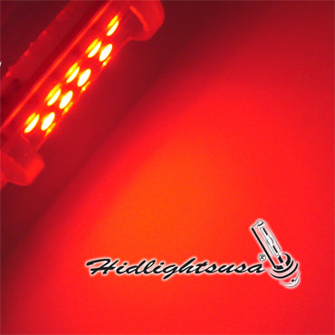 GP Xtreme 1142 221 wire hook end 1.75" 9 Red LED Festoon Light Bulbs For Car interior Dome/Map/Trunk GP-221-SMD-9R - GP Lights USA