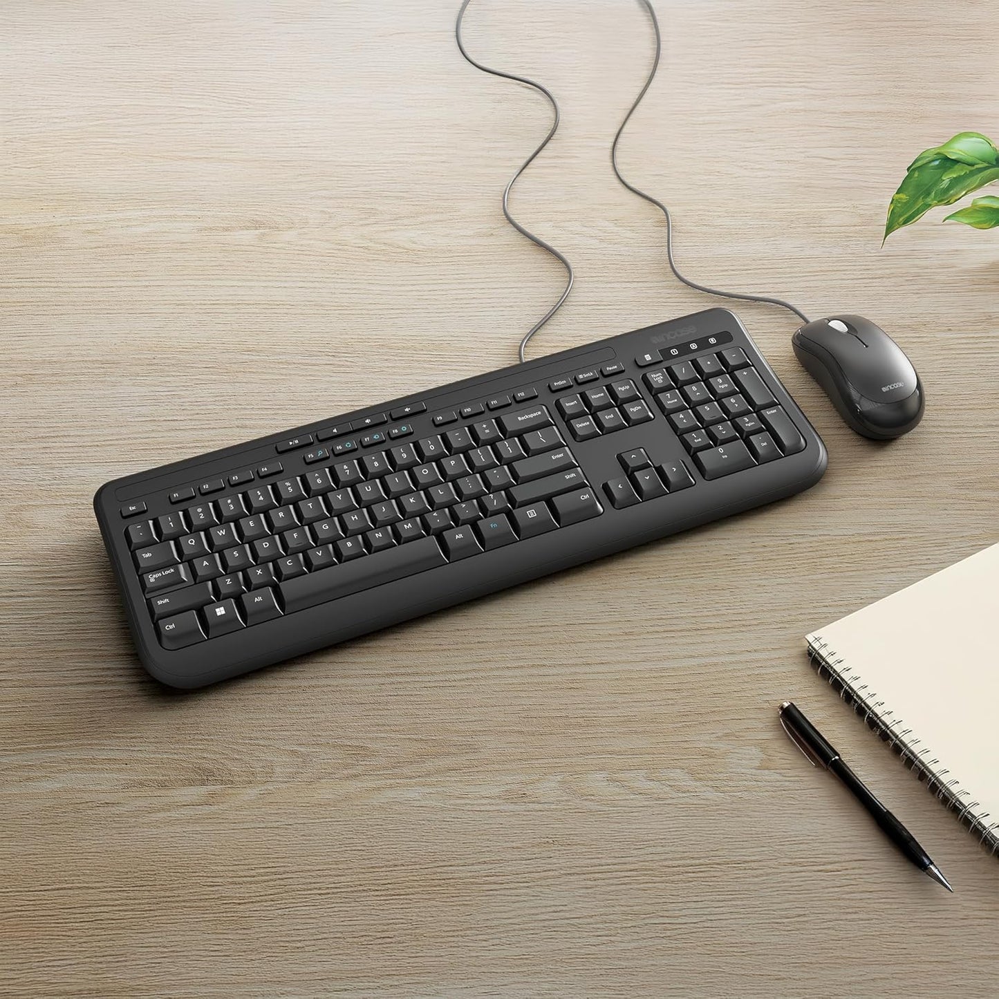 Keyboard Incase Wired Desktop 600 Keyboard & Mouse Combo – Designed by Microsoft - GP Lights USA
