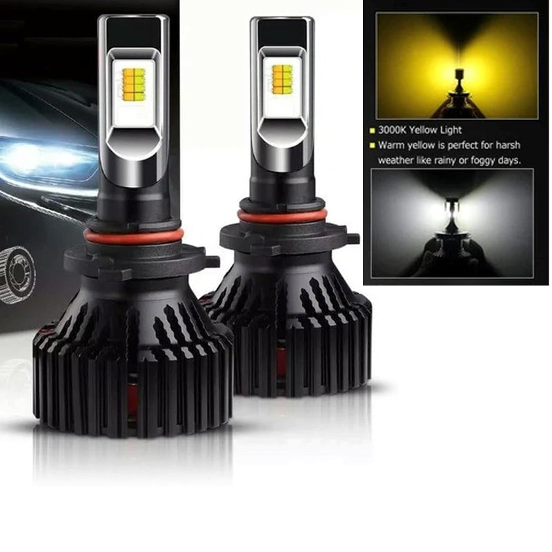 GP Xtreme 9006 HB4 Xenon SwitchBack White Yellow Dual Color Fog Light, High Beam, Low Beam Headlamp Headlight Kit  GP-9006-LED-HL-W/A - GP Lights USA