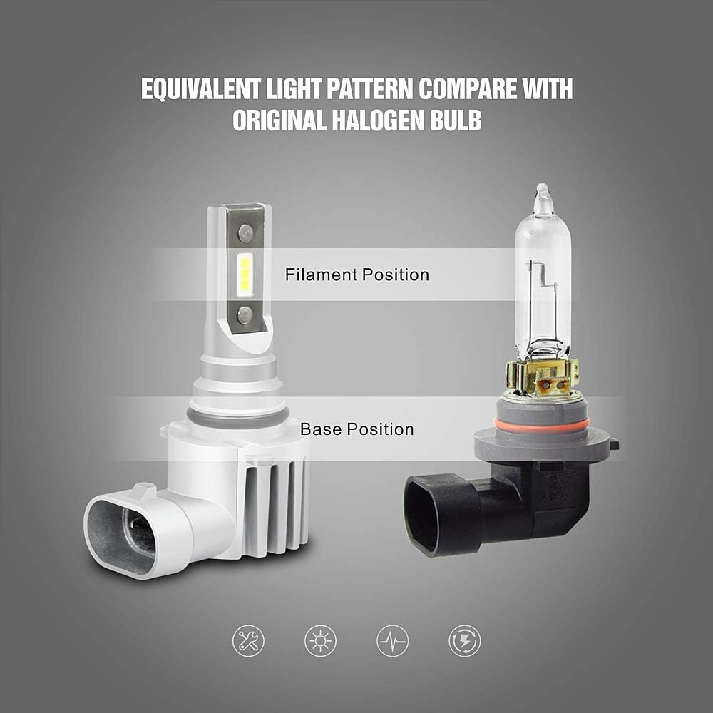 GP Xtreme 9005 HB3 9145 White Light Bulbs - Fog Light, High Beam, Low Beam Headlamp Headlight Kit  GP-9005-LED-60W
