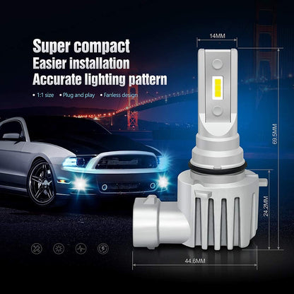 GP Xtreme 9005 HB3 9145 White Light Bulbs - Fog Light, High Beam, Low Beam Headlamp Headlight Kit  GP-9005-LED-60W