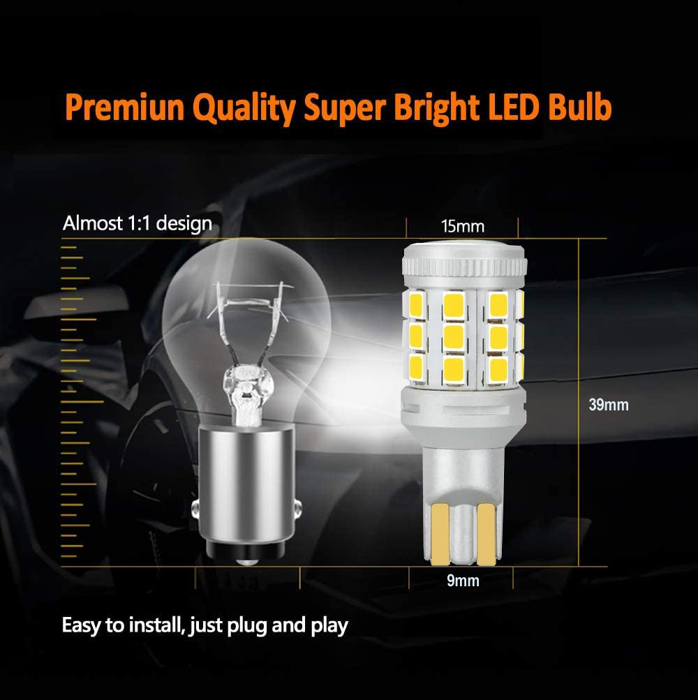 GP Xtreme 921 912 922 194 T15 Extreme Bright White Canbus Error Free Light Bulbs 1200 Lumen- GPX-921-28W