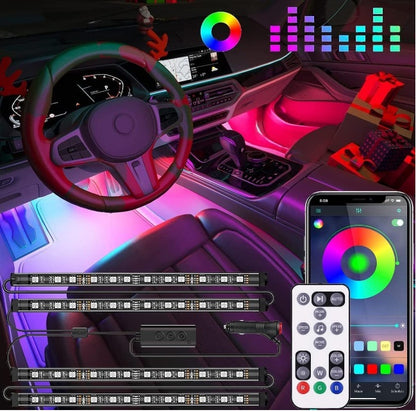 LED Interior Strip Lights - Car Decorations Kit APP Remote Control with Changer Color Change Lights for Jeep Truck - Bar-RGB-Remote