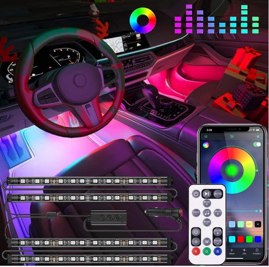 LED Interior Strip Lights - Car Decorations Kit APP Remote Control with Changer Color Change Lights for Jeep Truck - Bar-RGB-Remote
