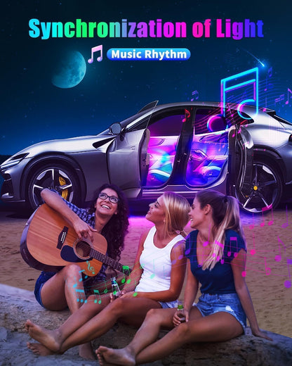 LED Interior Strip Lights - Car Decorations Kit APP Remote Control with Changer Color Change Lights for Jeep Truck - Bar-RGB-Remote