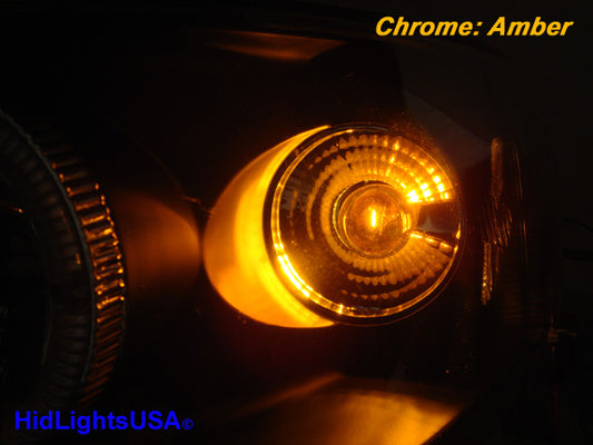 GP Thunder 3157 3057 3457 3156 4157 T25 Silver Stealth Chrome Amber Light bulbs Compatible for Turn Signal, Parking, Brake Light, Back up, Reverse Light