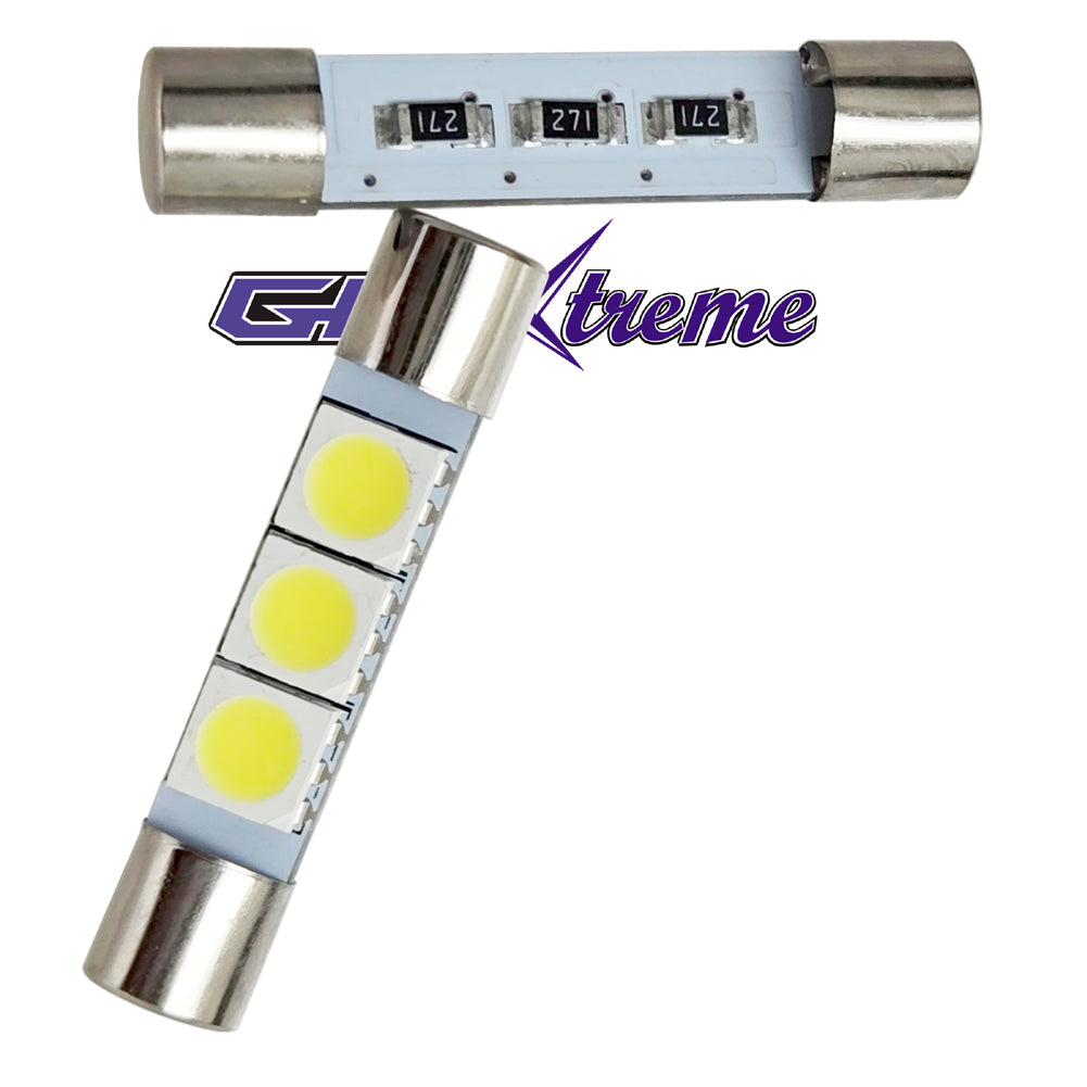 GP Xteme 1031 Sun Visor Vanity Mirror White Fuse Type Light Bulbs - GP-1031-VS-SMD-3W