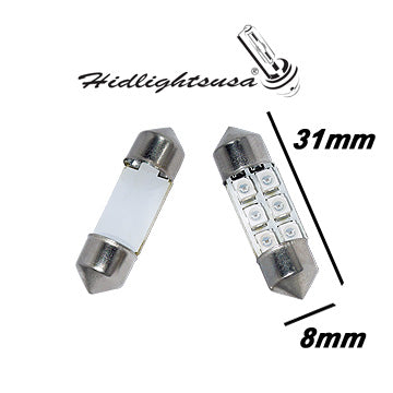 GP Xteme 1031 Dome MAP Inside Festoon 6 BLUE Led Bulbs GP-1031-SMD-6G