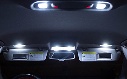 GP Xtreme 1142 221 wire hook end 1.75" 9 White LED Festoon Light Bulbs For Car interior Dome/Map/Trunk GP-221-9SMD-W
