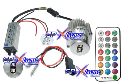 GP Xtreme BMW E90 E91 E90LCI 3 Series Angel Eyes CREE LED RGB Halo Ring Lights - GP-E90-CR-RGBW