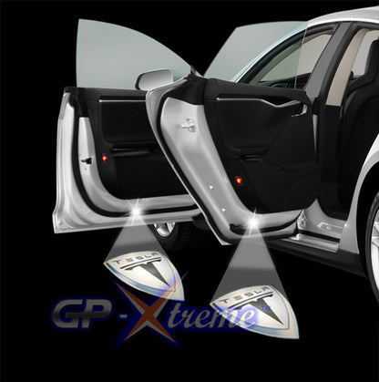 Logo Door Courtesy Welcome Laser Ghost Shadow Lights for TESLA MODEL S X L Y 3 - Batch White