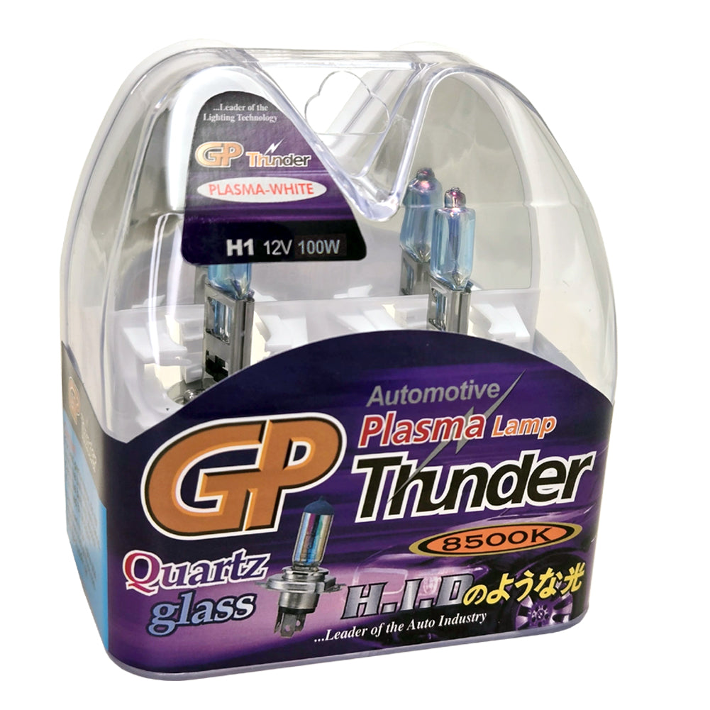 GP Thunder H1 8500K 100W Plasma White Headlamp - Fog Light Bulbs - Low Beam - High Beam GP85K-H1