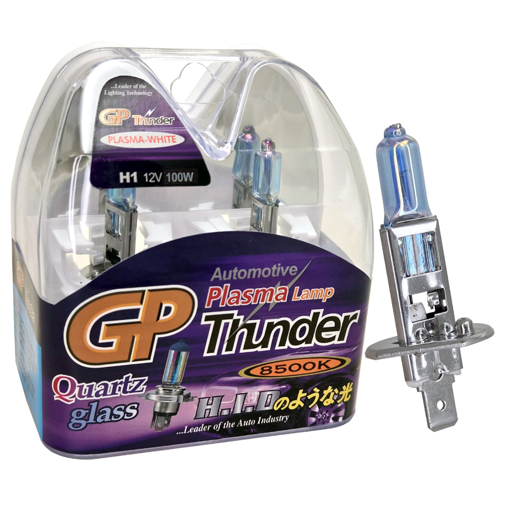 GP Thunder H1 8500K 100W Plasma White Headlamp - Fog Light Bulbs - Low Beam - High Beam GP85K-H1