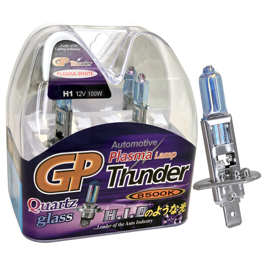 GP Thunder H1 8500K 100W Plasma White Headlamp - Fog Light Bulbs - Low Beam - High Beam GP85K-H1