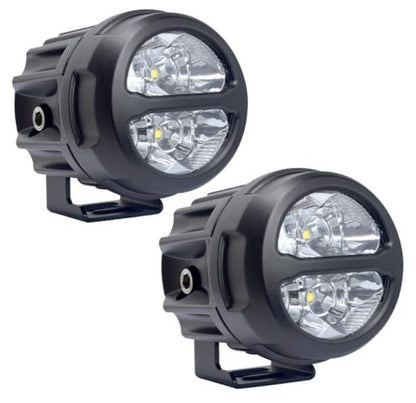3" Round Motorcycle LED Headlight, Long-Range Spot Light Rally Racing High-Speed Applications, Rugged Die-Cast Aluminum Housing LED-320