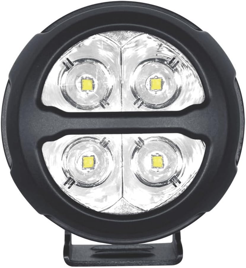 3" Round Motorcycle LED Headlight, Long-Range Spot Light Rally Racing High-Speed Applications, Rugged Die-Cast Aluminum Housing LED-320