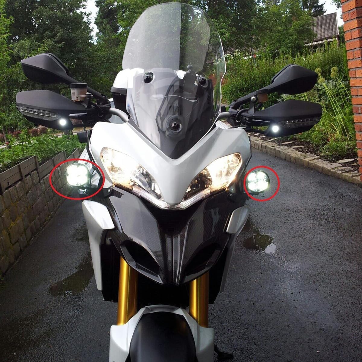 3" Round Motorcycle LED Headlight, Long-Range Spot Light Rally Racing High-Speed Applications, Rugged Die-Cast Aluminum Housing LED-320