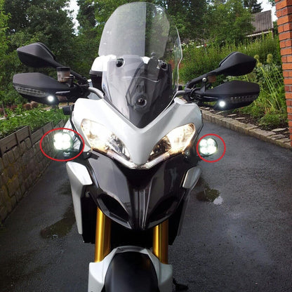 3" Round Motorcycle LED Headlight, Long-Range Spot Light Rally Racing High-Speed Applications, Rugged Die-Cast Aluminum Housing LED-320