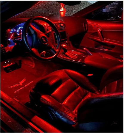 GP Xtreme 1142 221 wire hook end 1.75" 9 RED LED Festoon Light Bulbs For Car interior Dome/Map/Trunk GP-221-9SMD-R