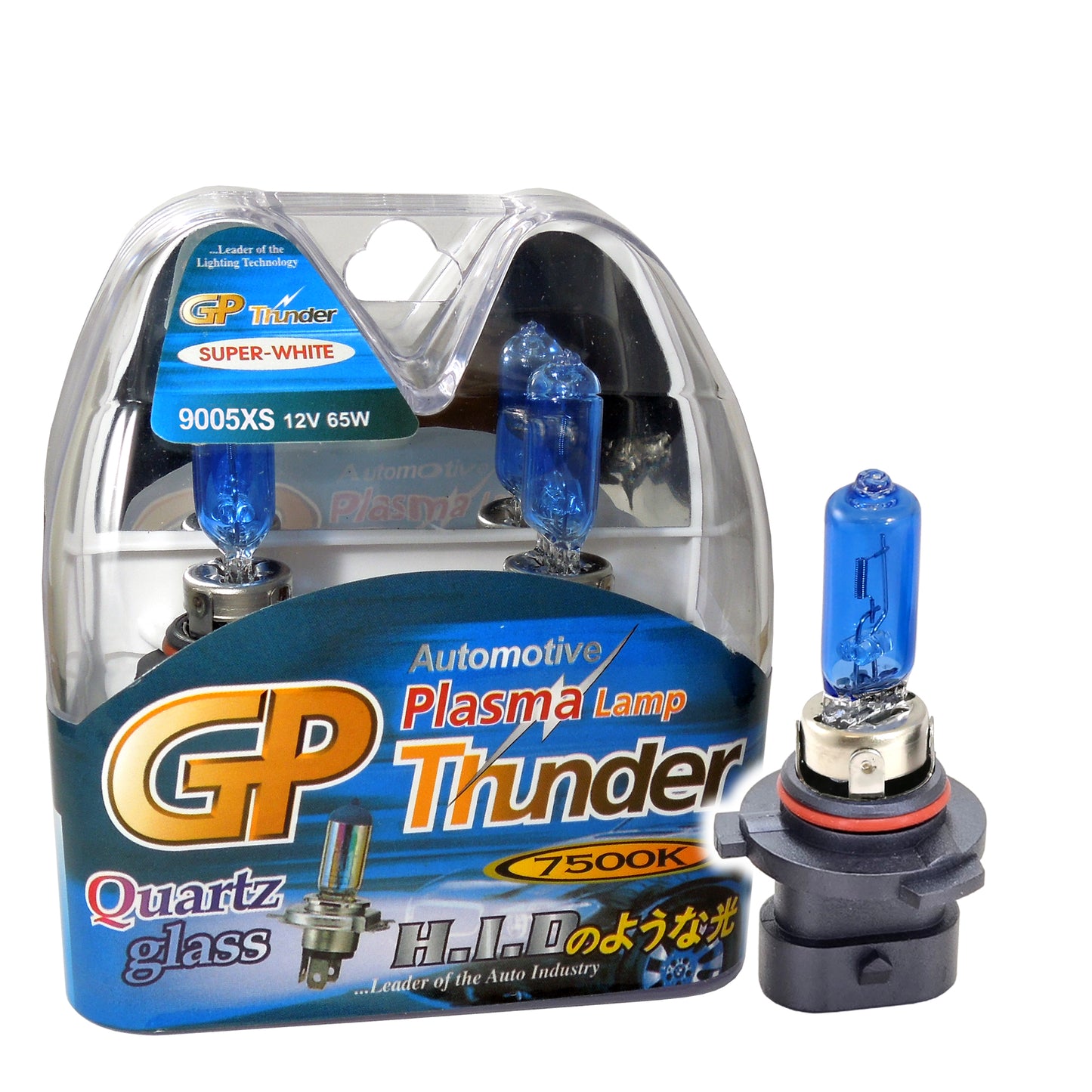 GP Thunder 9005XS 7500K 12V 65W Straight Angle Super White Fog Lights - High Beam - Low Beam SGP75K-05XS