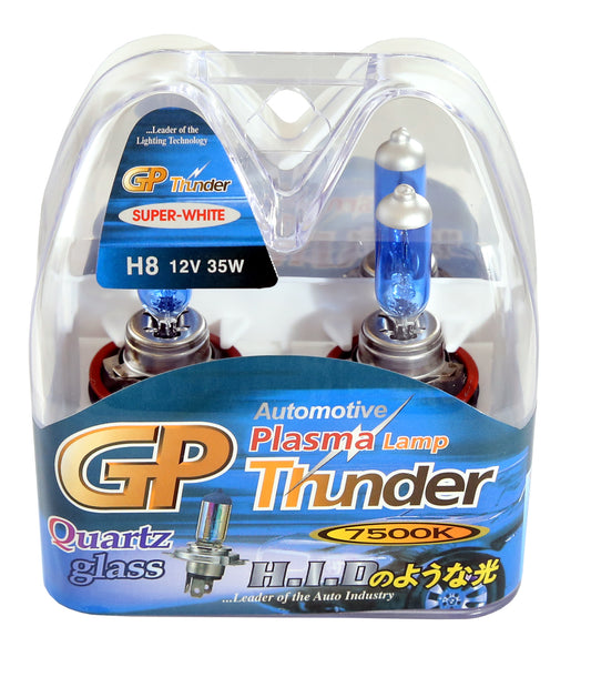 GP Thunder H8 7500K 12V - 35W Super White Fog Light Bulbs - High Beam SGP75K-H8