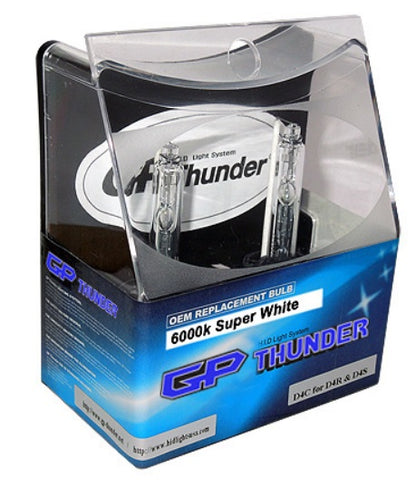 GP Xtreme D4R D4S D4C Xenon HID 6000K Super White Head Light Bulbs for High - Low Beam - GPX-D4C-6000K - GP Lights USA
