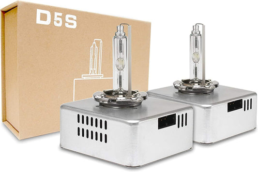 GP Xtreme D5S Xenon HID 6000K Super White Head Light Bulbs for High - Low Beam - GPX-D5C-6000K