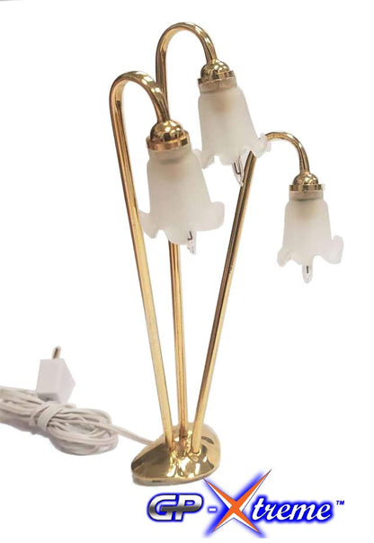 1:12 Miniature Doll House Three Legs Reading Lamp Light - GP Lights USA