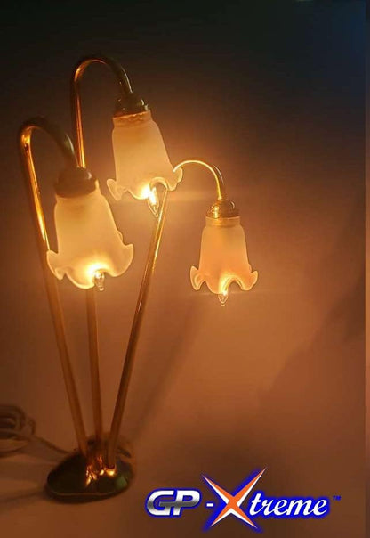 1:12 Miniature Doll House Three Legs Reading Lamp Light - GP Lights USA