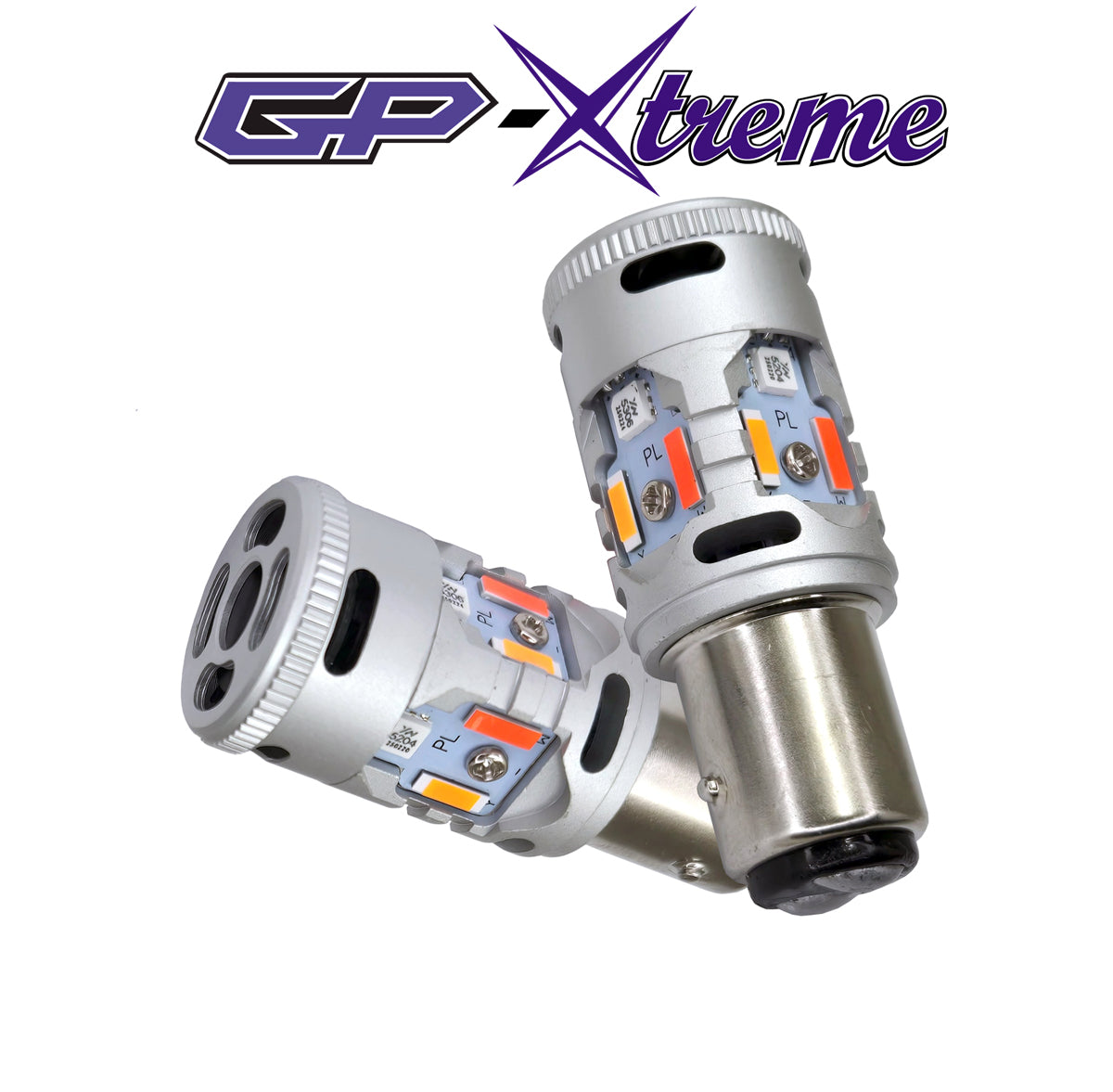 GP Xtreme 1157 2057 T25 Switchback White / Red LED Light Bulbs 3000LM Turn Signal Parking Reverse GP-1157-CAN-W/R - GP Lights USA