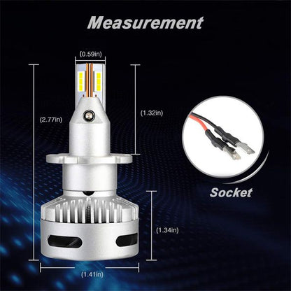 GP Xtreme D2S D2R LED Headlamp Light Bulbs Super White 6500K 20000 Lumen GP-D2S-LED-HL-X - GP Lights USA