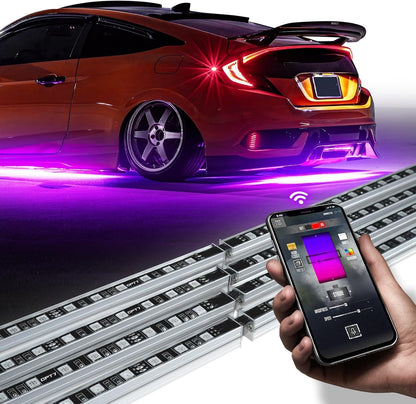 Under glow Kit with App & Remote Control Aura Pro RGB Aluminum for Car - Body-Alum-Kit