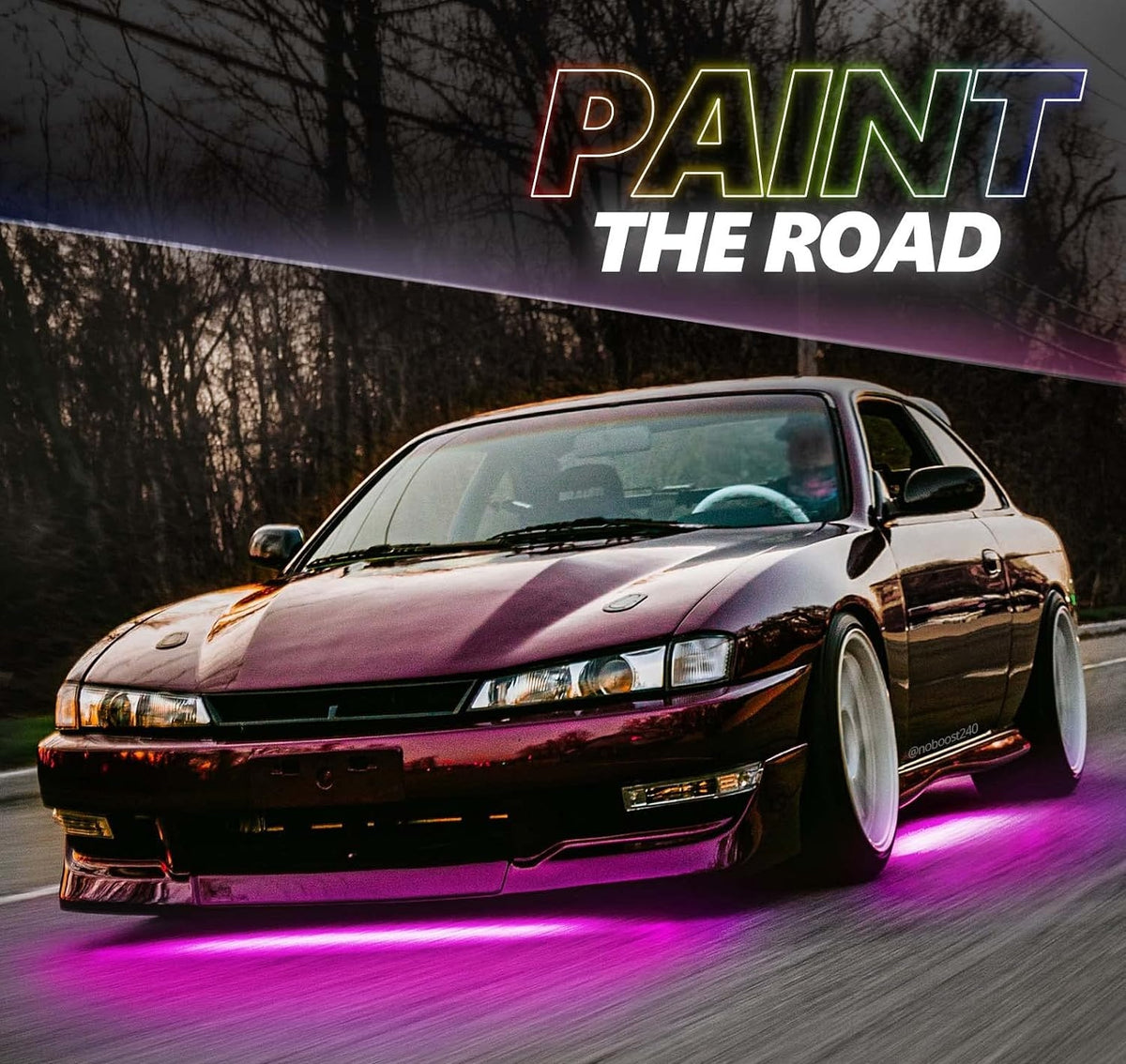 Under glow Kit with App & Remote Control Aura Pro RGB Aluminum for Car - Body-Alum-Kit
