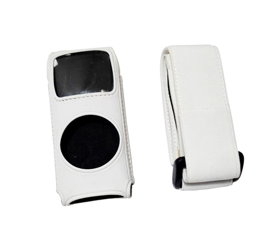 iPod White Leather Case for iPod Nano 2nd Generation Cover Screen Protector