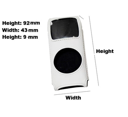 iPod White Leather Case for iPod Nano 2nd Generation Cover Screen Protector