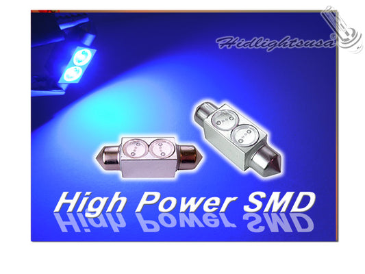 GP Xteme 1036 Dome MAP Inside Festoon 2 High Power BLUE Led Bulbs GP-1036-HP-2B