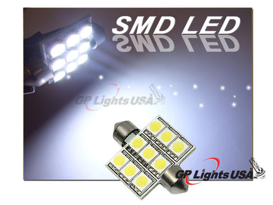 GP Xtreme 1036 3423 6418 3SMD 5050 LED Festoon Light Bulbs For Car interior Dome/Map/Trunk/License Plate Lights – White  GP-1036-SMD-9W