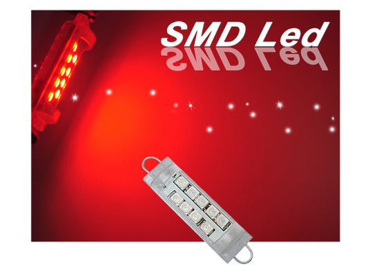 GP Xtreme 1142 221 wire hook end 1.75" 9 Red LED Festoon Light Bulbs For Car interior Dome/Map/Trunk GP-221-SMD-9R - GP Lights USA