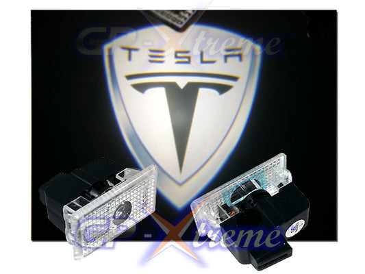 Logo Door Courtesy Welcome Laser Ghost Shadow Lights for TESLA MODEL S X L Y 3 - Batch White