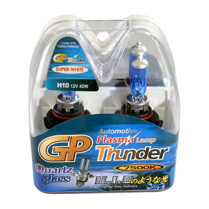 GP Thunder H10 9147 9045 PY20 7500K 12V 42W Super White Fog Light Bulbs - High Beam - Low Beam SGP75K-H10