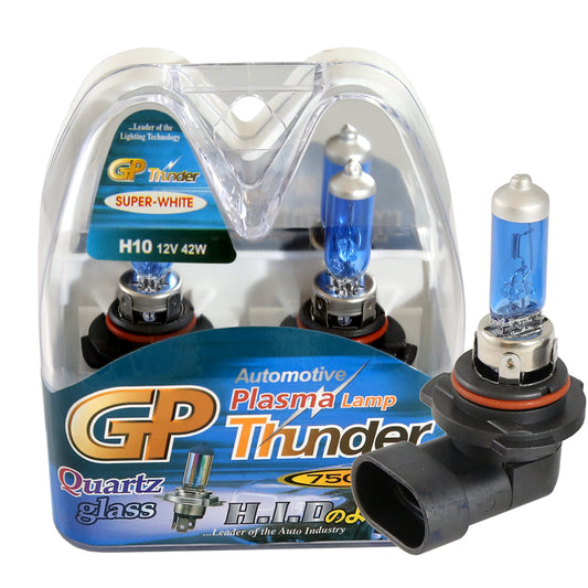 GP Thunder H10 9147 9045 PY20 7500K 12V 42W Super White Fog Light Bulbs - High Beam - Low Beam SGP75K-H10