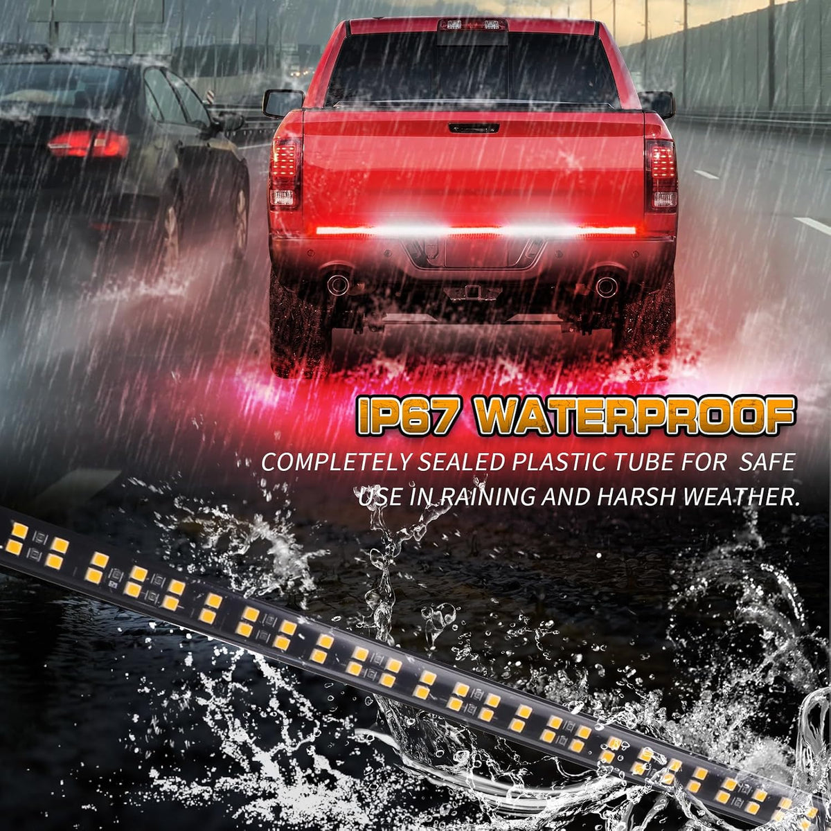 60 inch Tailgate Lights 360 LED Strobe Lights - GP-Tailgate-60in - GP Lights USA