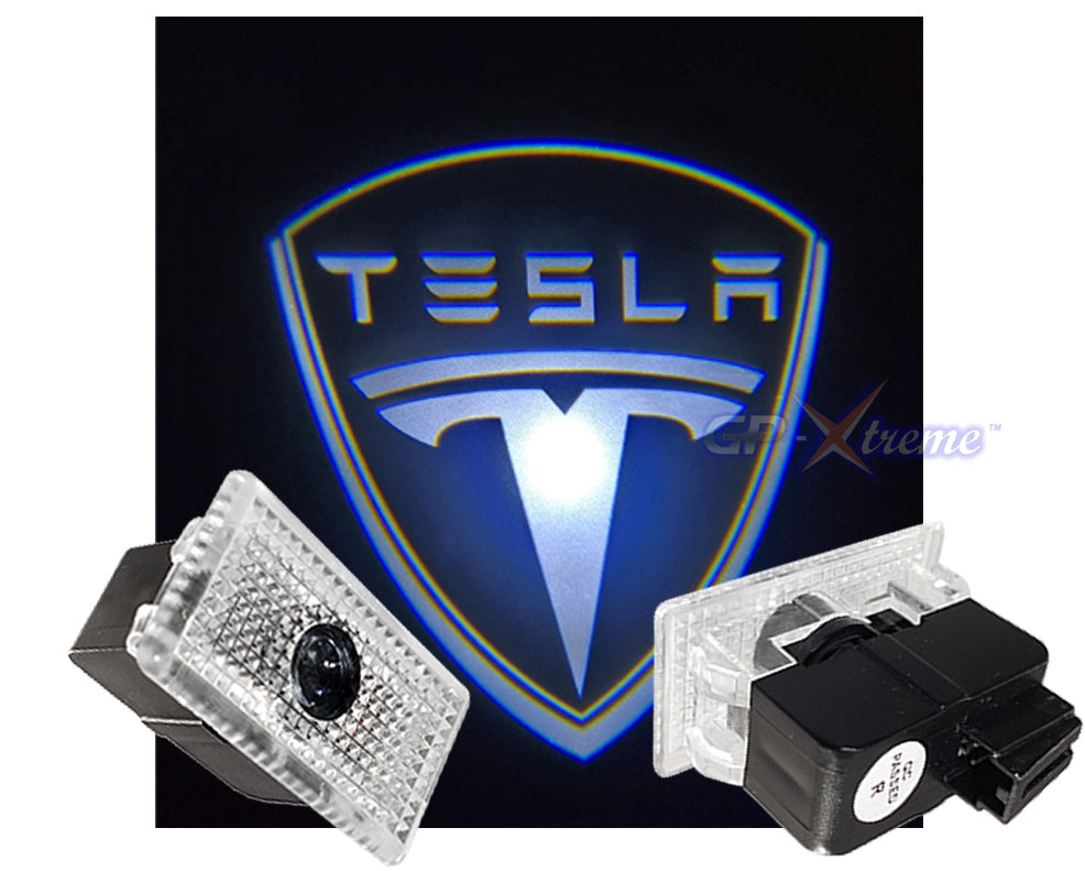 Logo Door Courtesy Welcome Laser Ghost Shadow Lights for TESLA MODEL S X L Y 3 - Batch White 2