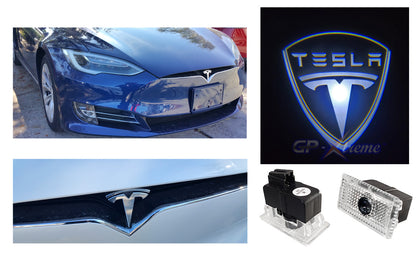 Logo Door Courtesy Welcome Laser Ghost Shadow Lights for TESLA MODEL S X L Y 3 - Batch White 2
