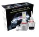 GP Xtreme 9140 9145 (H10) High Power Ultra LED Bright White Fog Light Bulbs 5000 Lumen Super Compact Fan less 